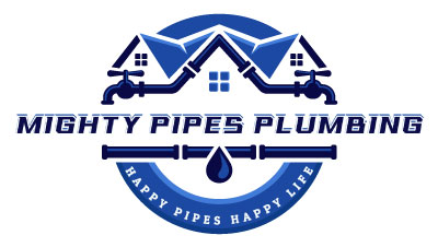 mighty pipes plumbing logo