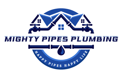 mighty pipes plumbing logo